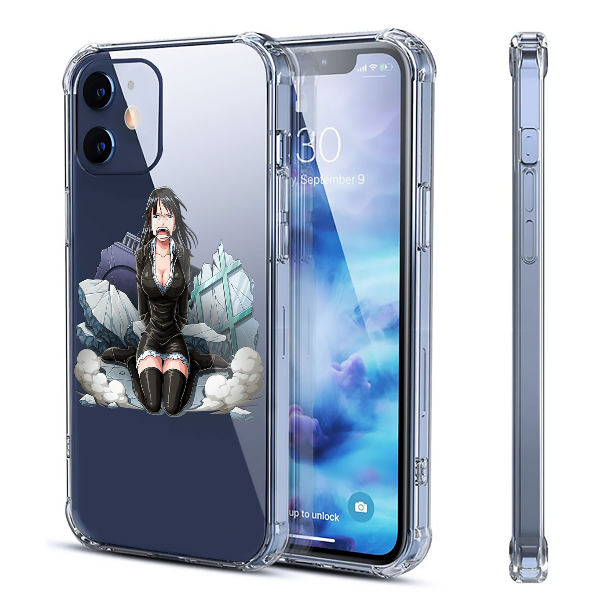 （画像用） ワンピース ニコ・ロビン ONE PIECE Nico Robin 【iPhone 12シリーズ対応】透明スマホケース（クリアソフトケース）